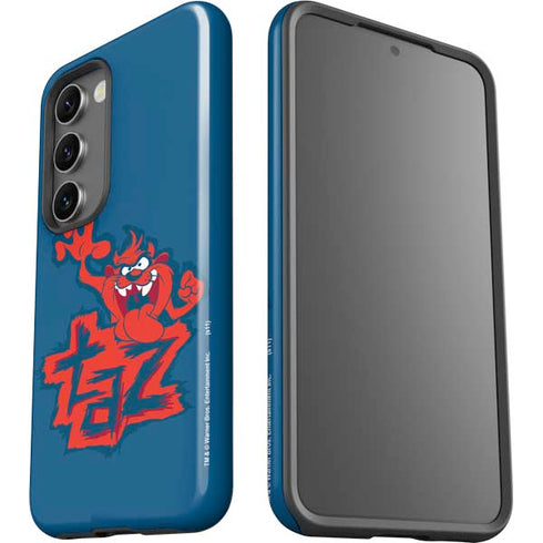 Looney Tunes Tasmanian Devil Blue Galaxy S23 Pro Case