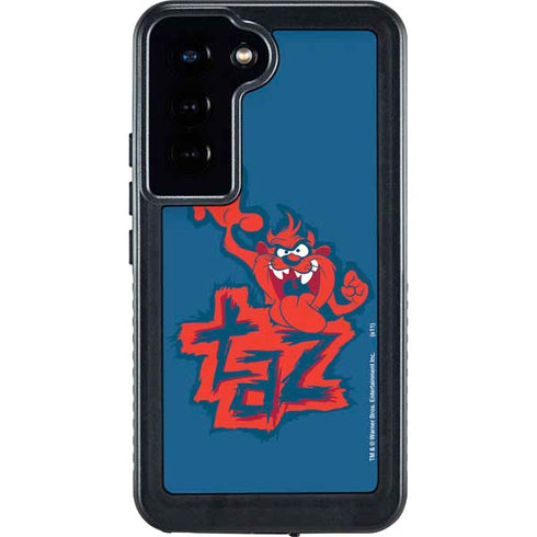 Looney Tunes Tasmanian Devil Blue Galaxy S23 Waterproof Case
