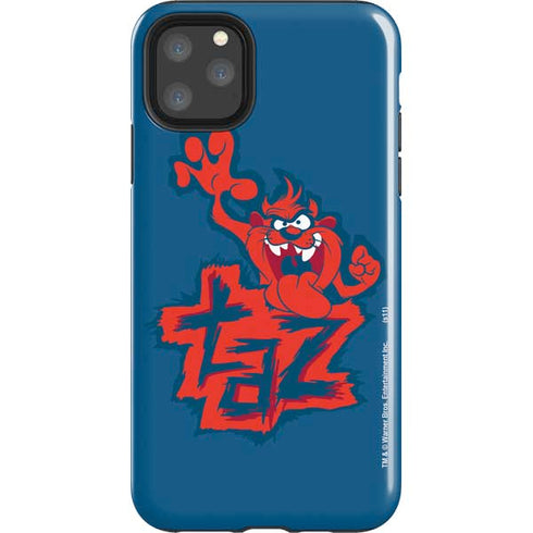 Looney Tunes Tasmanian Devil Blue iPhone 11 Pro Max Impact Case