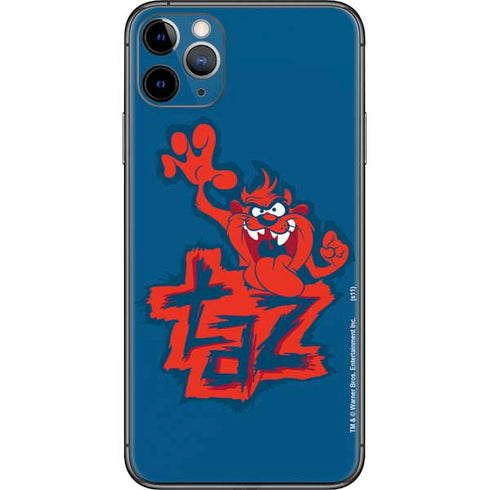 Looney Tunes Tasmanian Devil Blue iPhone 11 Pro Max Skin
