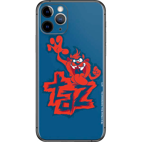 Looney Tunes Tasmanian Devil Blue iPhone 11 Pro Skin