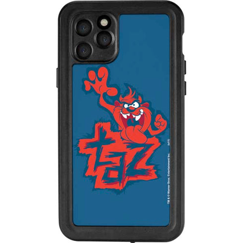 Looney Tunes Tasmanian Devil Blue iPhone 11 Pro Waterproof Case