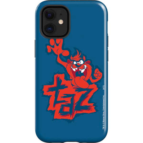 Looney Tunes Tasmanian Devil Blue iPhone 12 Mini Impact Case