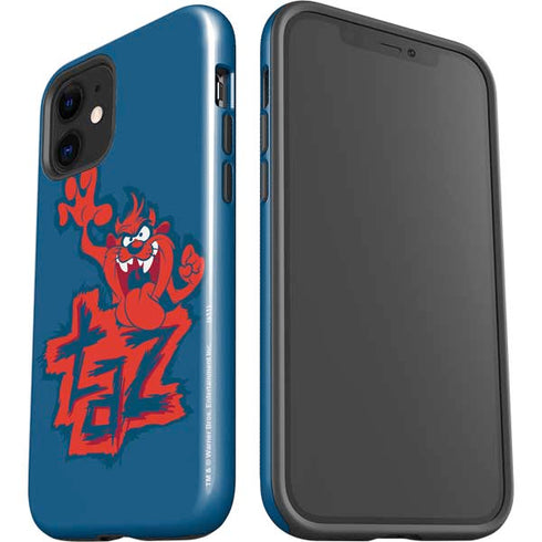Looney Tunes Tasmanian Devil Blue iPhone 12 Mini Impact Case