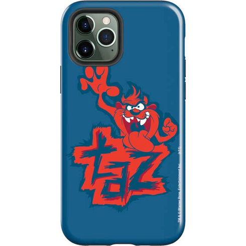 Looney Tunes Tasmanian Devil Blue iPhone 12 Pro Impact Case