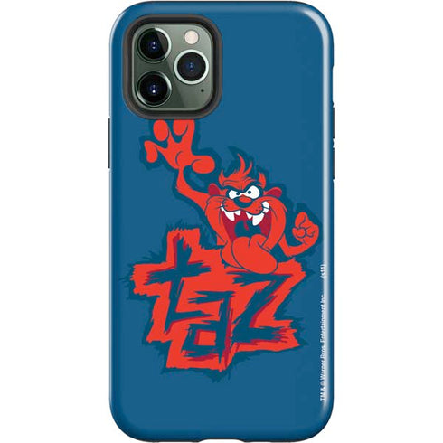 Looney Tunes Tasmanian Devil Blue iPhone 12 Pro Max Impact Case