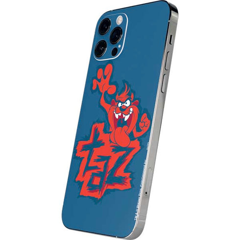 Looney Tunes Tasmanian Devil Blue iPhone 12 Pro Skin