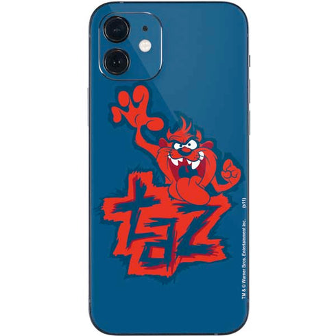 Looney Tunes Tasmanian Devil Blue iPhone 12 Skin