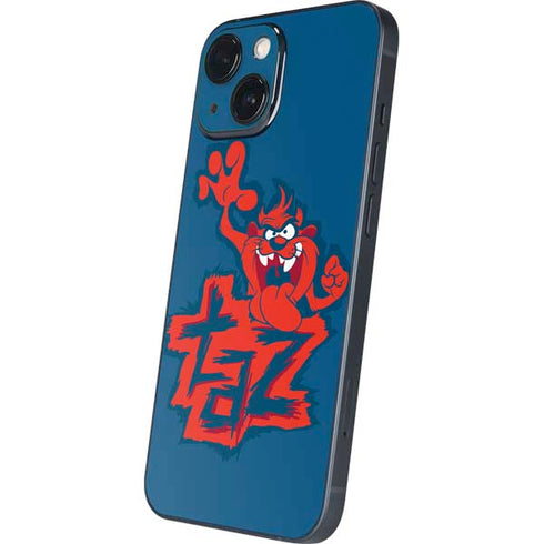 Looney Tunes Tasmanian Devil Blue iPhone 13 Mini Skin