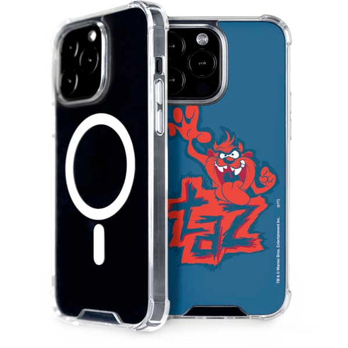 Looney Tunes Tasmanian Devil Blue iPhone 14 Pro Max MagSafe Case