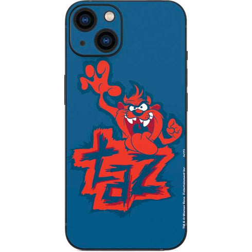 Looney Tunes Tasmanian Devil Blue iPhone 14 Skin