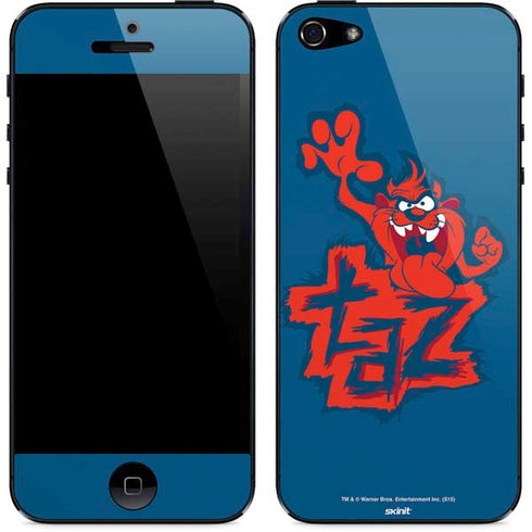 Looney Tunes Tasmanian Devil Blue iPhone 5/5s/5SE Skin