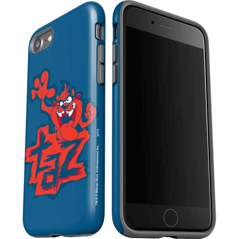 Looney Tunes Tasmanian Devil Blue iPhone SE (2nd & 3rd Gen) Pro Case