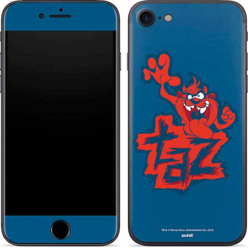 Looney Tunes Tasmanian Devil Blue iPhone SE (2nd & 3rd Gen) Skin
