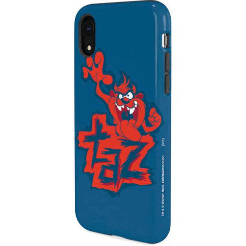 Looney Tunes Tasmanian Devil Blue iPhone XR Pro Case