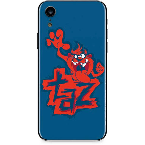 Looney Tunes Tasmanian Devil Blue iPhone XR Skin