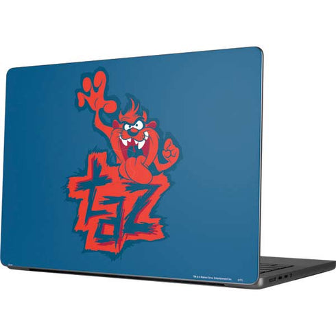 Looney Tunes Tasmanian Devil Blue MacBook Pro 14in (2021-24) Skin