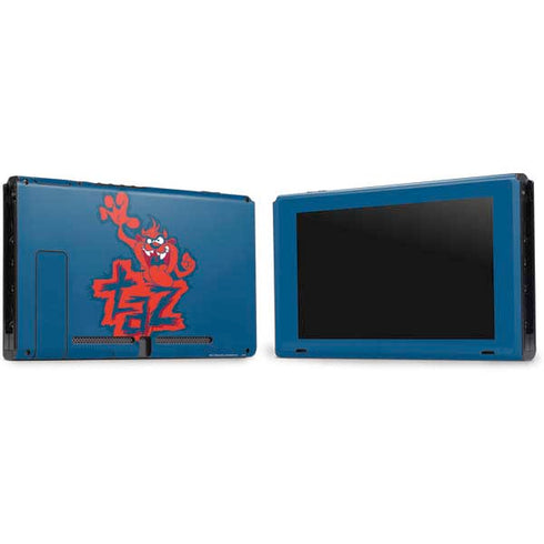 Looney Tunes Tasmanian Devil Blue Nintendo Switch Bundle Skin