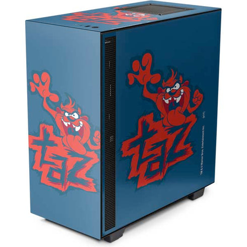 Looney Tunes Tasmanian Devil Blue NZXT H510 Compact ATX Mid-Tower Case Skin