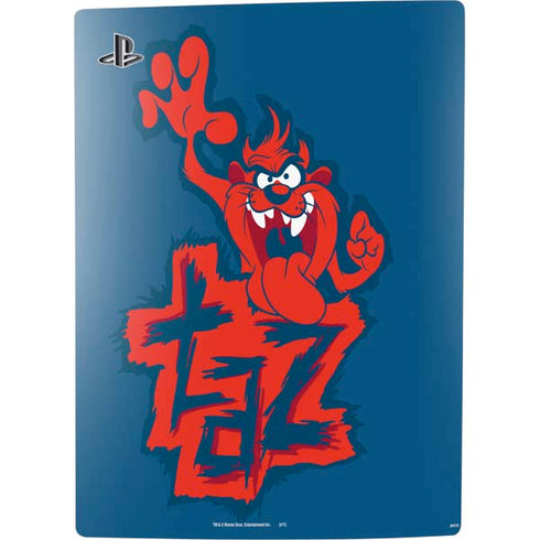 Looney Tunes Tasmanian Devil Blue PS5 Digital Edition Console Skin