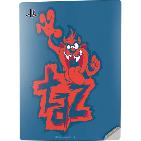 Looney Tunes Tasmanian Devil Blue PS5 Digital Edition Console Skin