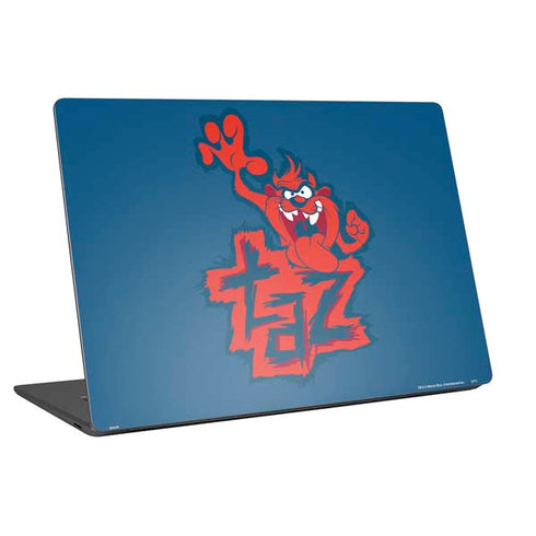Looney Tunes Tasmanian Devil Blue Universal Laptop 16in (13 x 9.4in) Skin