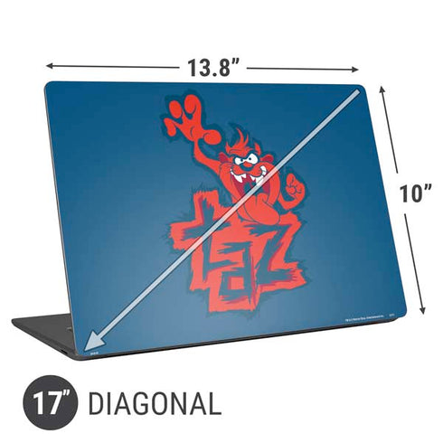 Looney Tunes Tasmanian Devil Blue Universal Laptop 17in (13.8 x 10in) Skin