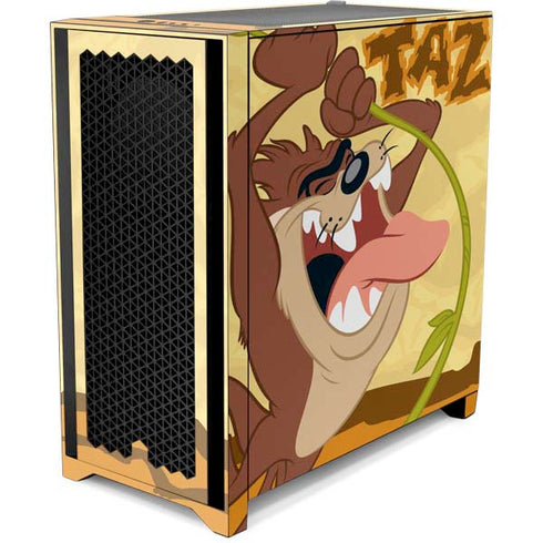 Looney Tunes Tasmanian Devil Rope Swing Corsair 4000D Tempered Glass Mid-Tower ATX Case Skin
