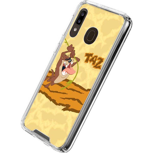 Looney Tunes Tasmanian Devil Rope Swing Galaxy A30 Clear Case