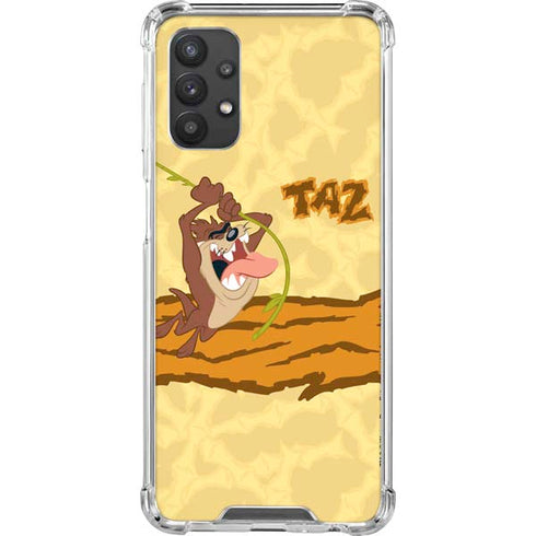 Looney Tunes Tasmanian Devil Rope Swing Galaxy A32 5G Clear Case