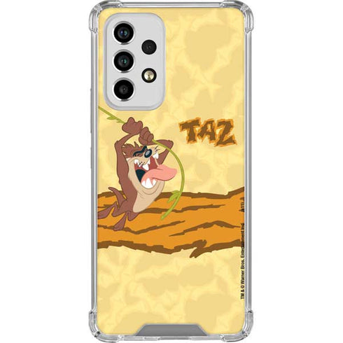 Looney Tunes Tasmanian Devil Rope Swing Galaxy A53 5G Clear Case