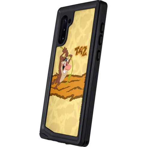 Looney Tunes Tasmanian Devil Rope Swing Galaxy Note 10 Waterproof Case
