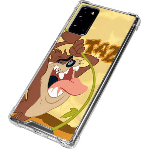 Looney Tunes Tasmanian Devil Rope Swing Galaxy Note20 5G Clear Case