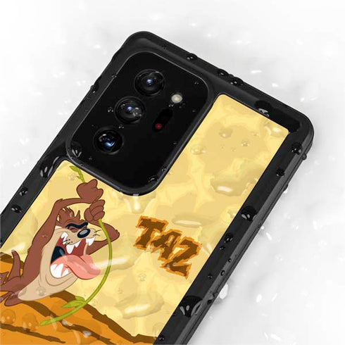 Looney Tunes Tasmanian Devil Rope Swing Galaxy Note20 Ultra 5G Waterproof Case