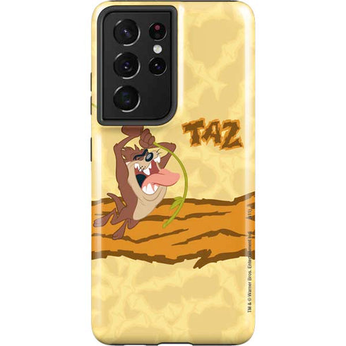 Looney Tunes Tasmanian Devil Rope Swing Galaxy S21 Ultra 5G Pro Case