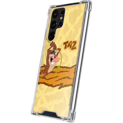 Looney Tunes Tasmanian Devil Rope Swing Galaxy S22 Ultra Clear Case