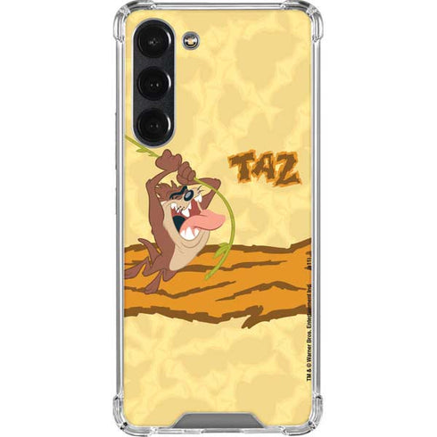 Looney Tunes Tasmanian Devil Rope Swing Galaxy S23 Plus Clear Case