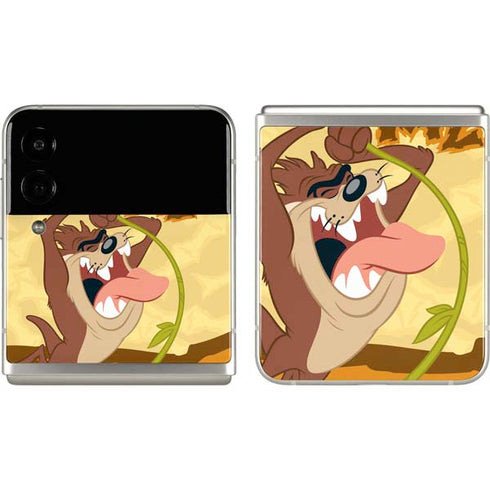 Looney Tunes Tasmanian Devil Rope Swing Galaxy Z Flip3 5G Skin
