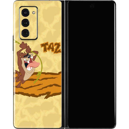 Looney Tunes Tasmanian Devil Rope Swing Galaxy Z Fold2 5G Skin