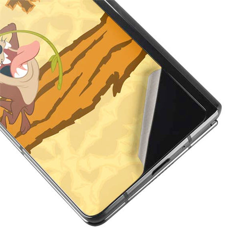 Looney Tunes Tasmanian Devil Rope Swing Galaxy Z Fold2 5G Skin