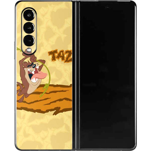 Looney Tunes Tasmanian Devil Rope Swing Galaxy Z Fold3 5G Skin
