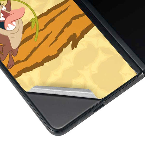 Looney Tunes Tasmanian Devil Rope Swing Galaxy Z Fold3 5G Skin