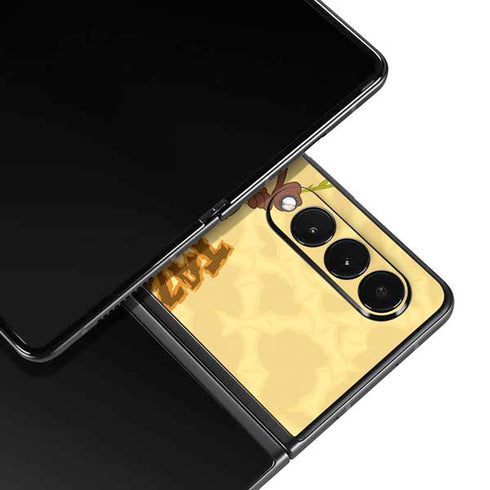 Looney Tunes Tasmanian Devil Rope Swing Galaxy Z Fold3 5G Skin