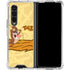 Looney Tunes Tasmanian Devil Rope Swing Galaxy Z Fold4 5G Clear Case