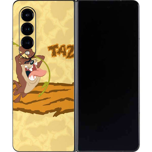 Looney Tunes Tasmanian Devil Rope Swing Galaxy Z Fold4 5G Skin