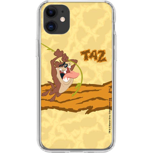 Looney Tunes Tasmanian Devil Rope Swing iPhone 11 Clear Case