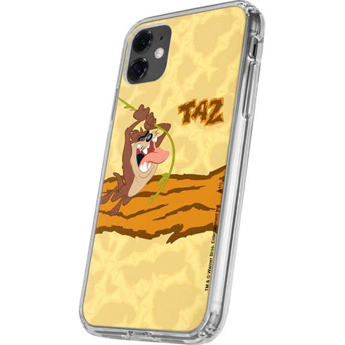 Looney Tunes Tasmanian Devil Rope Swing iPhone 11 Clear Case