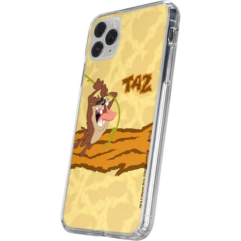 Looney Tunes Tasmanian Devil Rope Swing iPhone 11 Pro Clear Case