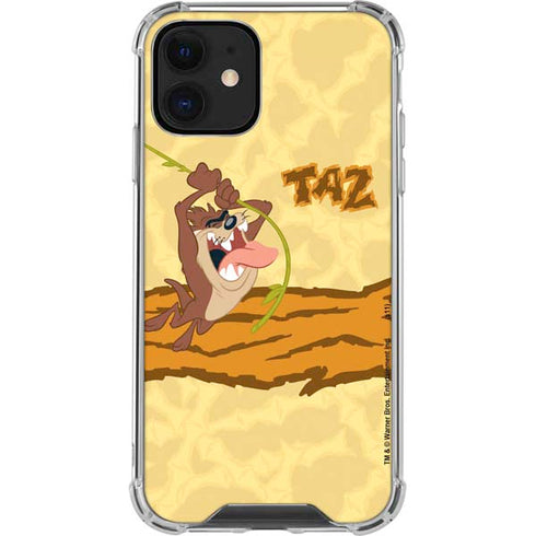 Looney Tunes Tasmanian Devil Rope Swing iPhone 12 Mini Clear Case