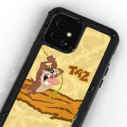 Looney Tunes Tasmanian Devil Rope Swing iPhone 12 Mini Waterproof Case
